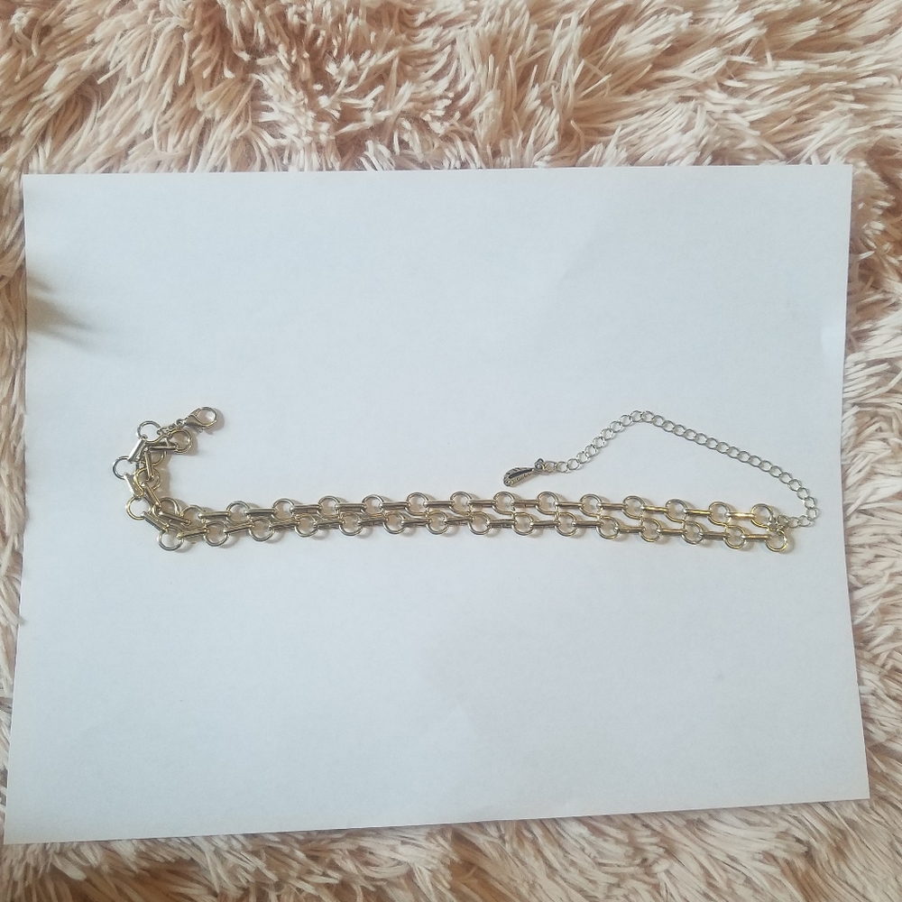 free people gold chain choker